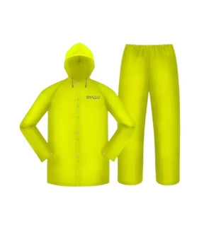 IMPERMEABLE 2 PIEZAS VERDE, TALLA L. DYLLU (PVC)