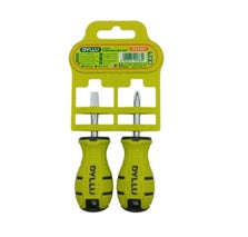 JUEGO DE DESTORNILLADORES 2 PCS MANGO ERGONOMICO DYLLU