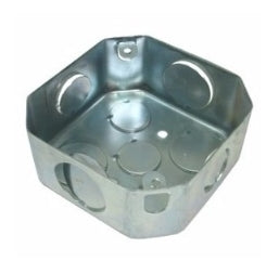 CAJETIN OCTAGONAL METALICO GALVANIZADO