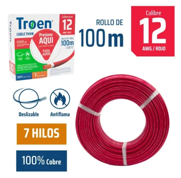 CABLE TROEN 100% COBRE