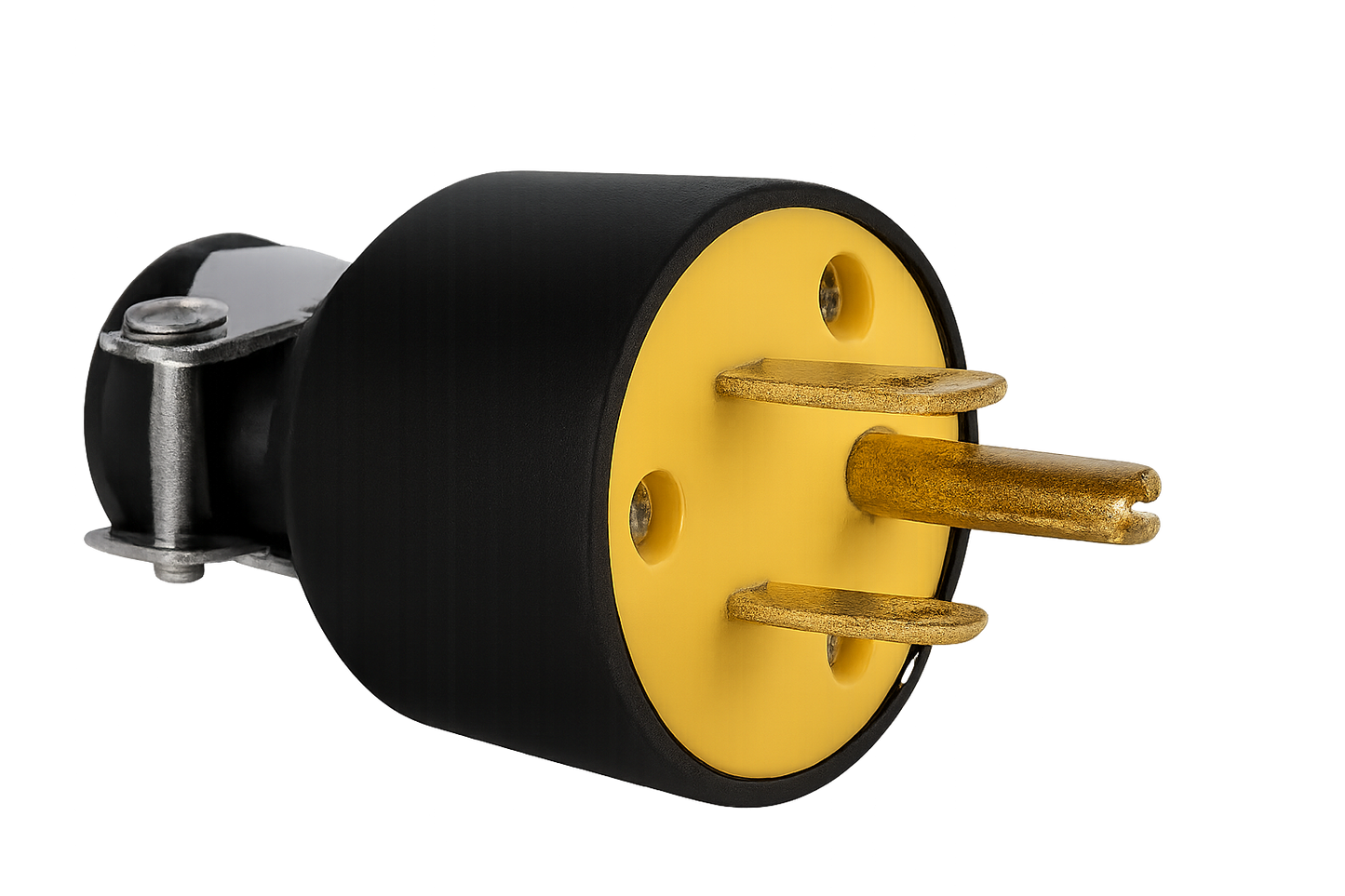 ENCHUFE MACHO DE GOMA 2P+T 15A125V VERT UNIDAD