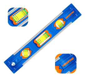 NIVEL DE BURBUJA MAGNETICO 22.5CM 3 VIALES WADFOW