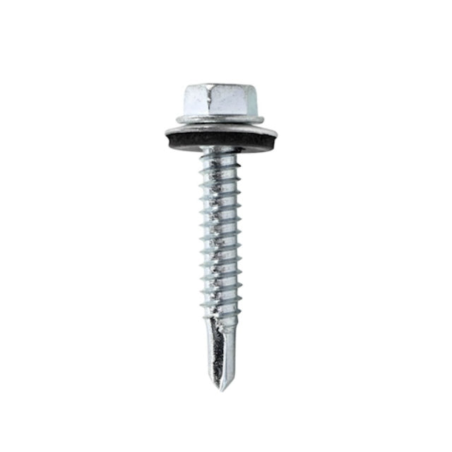 TORNILLO AUTOTALADRANTE CABEZA HEXAGONAL CON ARANDELA SELLANTE DE NEOPRENE