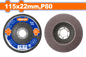 DISCO FLAP DESBASTE DE ACERO GRANO 80 412 MARCA WADFOW