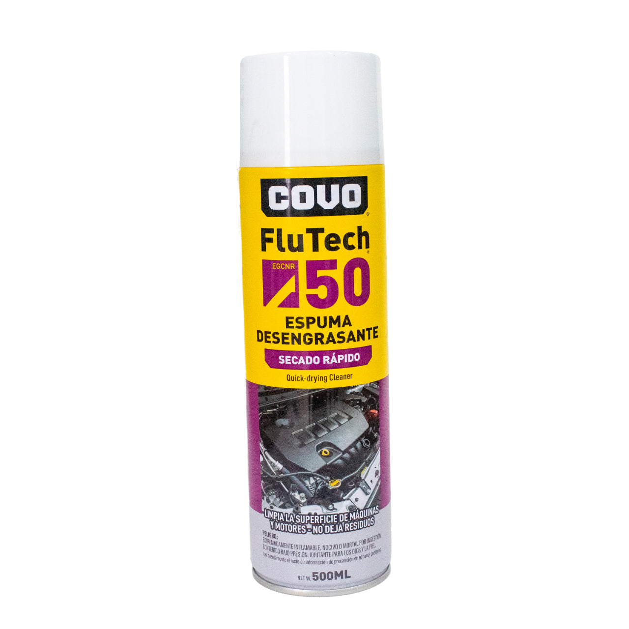 ESPUMA DESENGRASANTE FLUTECH 50 SECADO RAPIDO 500ML COVO