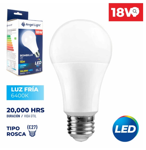 BOMBILLO LED REDONDO LUZ FRIA ANGEL LIGHT
