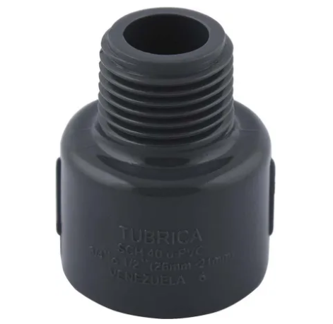 ADAPTADOR 3/4" X 1/2" MACHO U-PVC TUBRICA