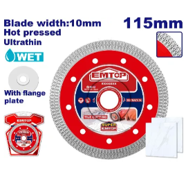 DISCO DE CORTE PARA PORCELANATO 4-1/2" EMTOP