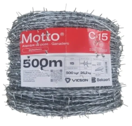 ALAMBRE DE PUAS MOTTO 500 CALIBRE 15 VICSON