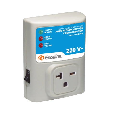 EXCENLINE PROTECTOR VOLTAJE PARA AIE HASTA 48.000 BTU ENCHUFE 220V
