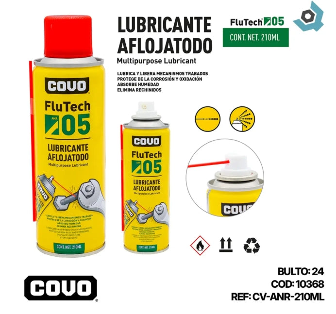 LUBRICANTE FLUTECH 210ML COVO