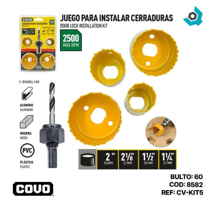 SIERRA COPA DE MADERA 5 PIEZAS COVO