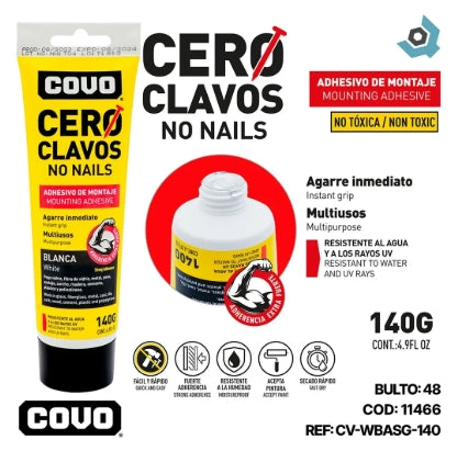 NO MAS CLAVOS 140 GRAMOS COVO