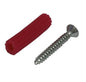 RAMPLUG ROJO + TORNILLO 6 X 1