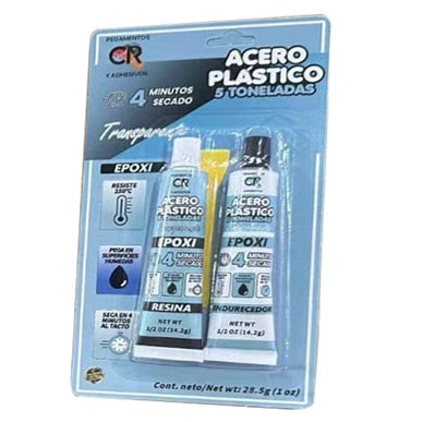 ACERO PLASTICO 4 MINTOS TRANSPARENTE