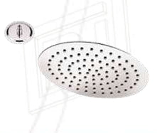 REGADERA ACERO INOXIDABLE CROMADO 8" DAHAI