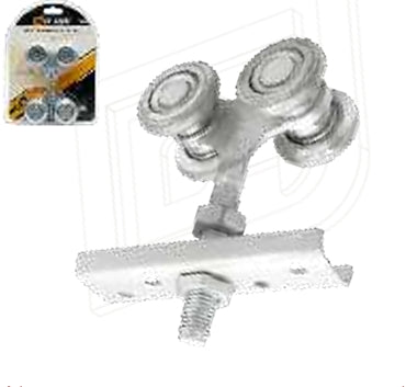 ROLDANA PARA PORTON 4 RUEDAS 1-1/2" PARA RIEL 2" R-30 100KG DAHAI