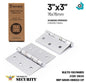 BISAGRA 3"X3" PLATEADA SECURITY