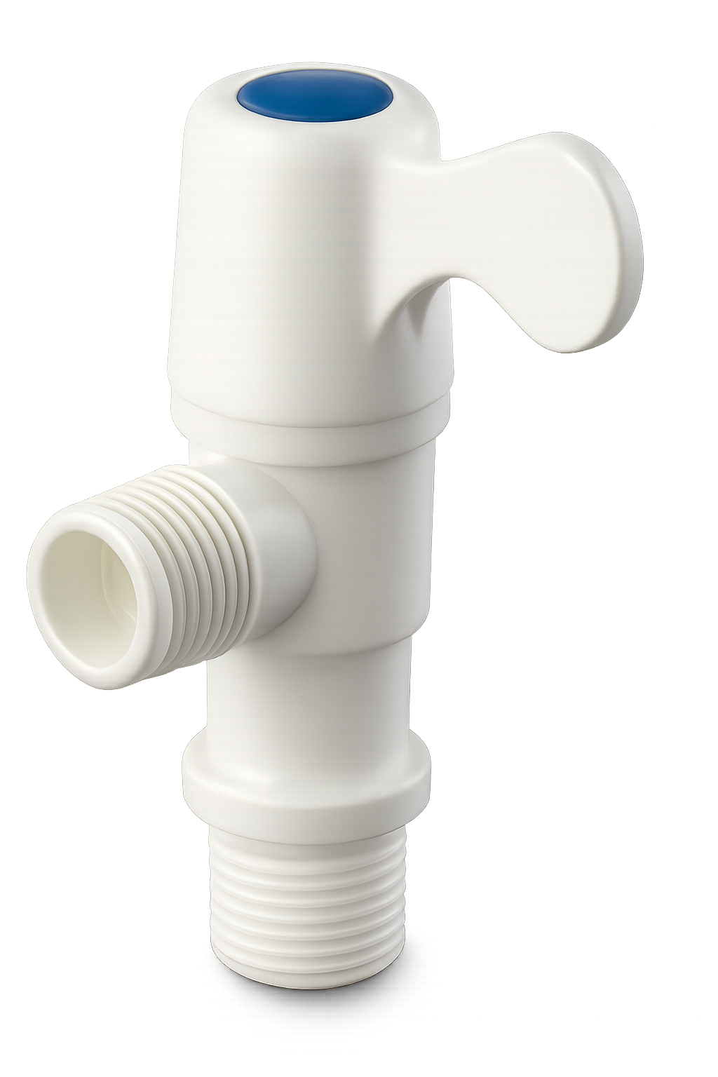 LLAVE DE ARRESTO O VALVULA DE ANGULO PVC 12 MARCA WADFOW