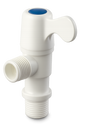 LLAVE DE ARRESTO O VALVULA DE ANGULO PVC 12 MARCA WADFOW