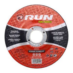 DISCO DE ESMERILAR O DESBASTAR RUN