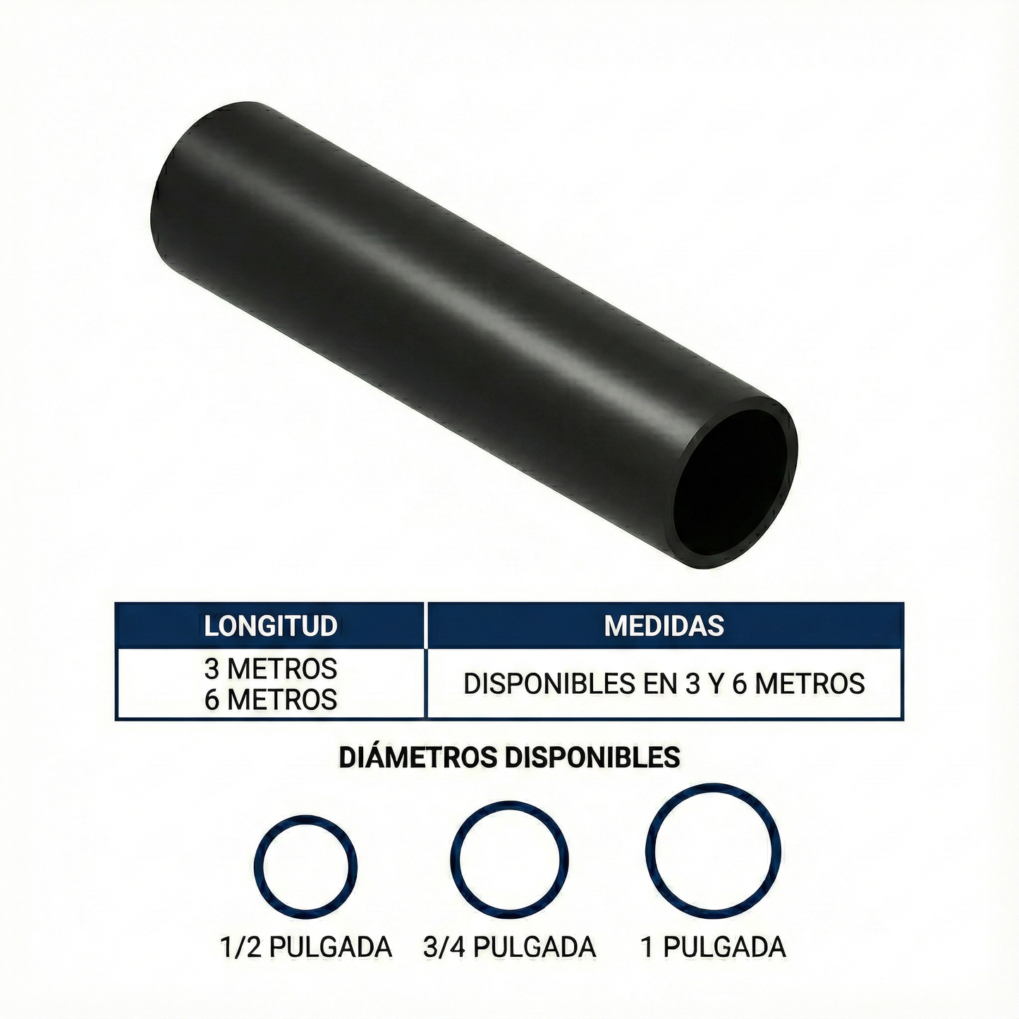TUBO PVC-U AGUAS BLANCAS CURTUPLASTICOS