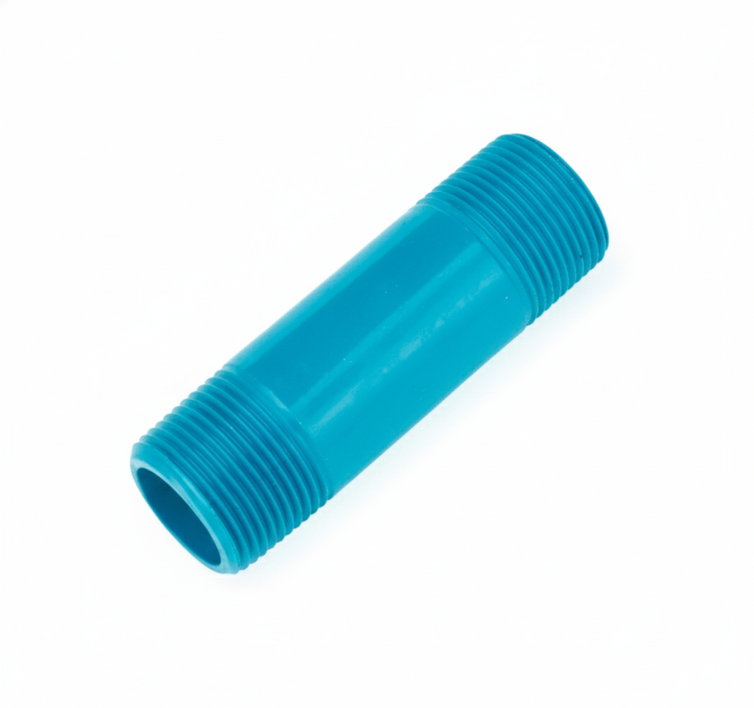 NIPLE 1/2" PLASTICO ROSCADO B/P