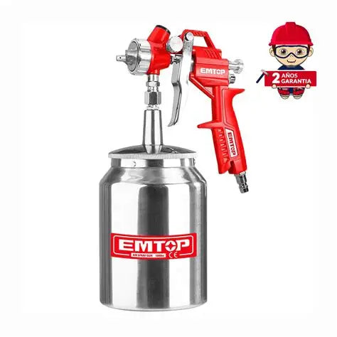 PISTOLA SPRAY DE AIRE 4 BAR 1000 ML EMTOP