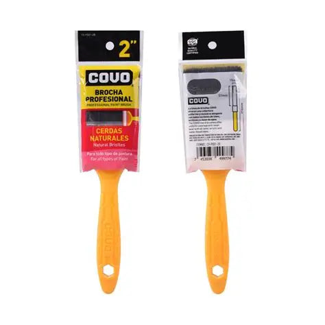 BROCHA CERDA NEGRA MANGO PLASTICO COVO