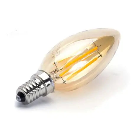 BOMBILLO LED TIPO VELA LUZ "CALIDA" E14