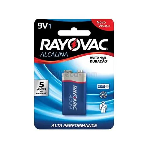 PILA "RAYOVAC" ALKALINA "9V" CUADRADA