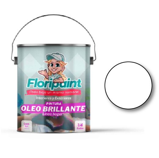ESMALTE 1/4 OLEO BRILLANTE FLORIPAINT