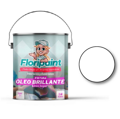 ESMALTE 1/4 OLEO BRILLANTE FLORIPAINT