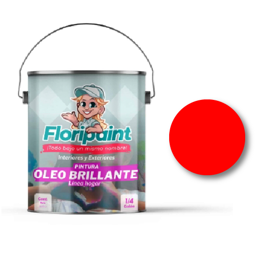 ESMALTE 1/4 OLEO BRILLANTE FLORIPAINT