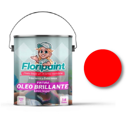 ESMALTE 1/4 OLEO BRILLANTE FLORIPAINT