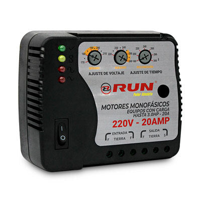PROTECTOR DE VOLTAJE 220V - 20AMP (MOTORES MONOFASICOS)