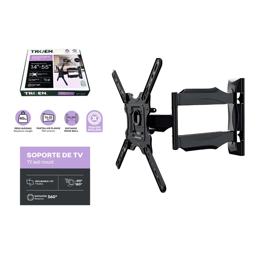 SOPORTE PARA TV 14" A 55" TROEN