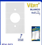 TAPA PARA TOMA SENCILLO BLANCO 270 VERT