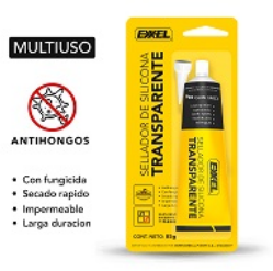SILICON TRANSPARENTE ANTIHONGOS 85g EXXEL