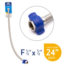CANILLA METALICA 1/2" X 1/2" PARA FREGADERO