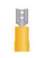TERMINAL HEMBRA AMARILLO RECTA CABLE 12 - 10 AWG