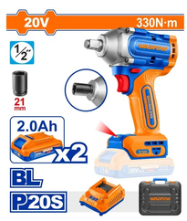 JUEGO LLAVE DE IMPACTO INALAMBRICA 330N/M 20V WADFOW