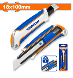 EXACTO CON BOTON DE BLOQUEO METALICO 18X100 WADFOW