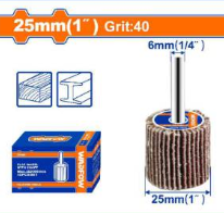 RUEDA DE LAMINA FLAP TALADRO EJE DE 1/4" WADFOW