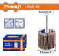 RUEDA DE LAMINA FLAP TALADRO EJE DE 1/4" WADFOW