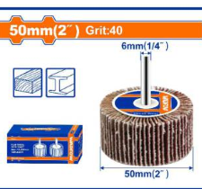 RUEDA DE LAMINA FLAP TALADRO EJE DE 1/4" WADFOW
