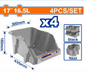 CAJA PLASTICA GRIS WADFOW