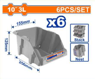 CAJA PLASTICA GRIS WADFOW