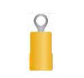TERMINAL DE ANILLO OJO AMARILLO CABLE 12 - 10 AWG