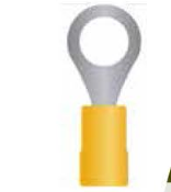 TERMINAL DE ANILLO OJO AMARILLO CABLE 12 - 10 AWG